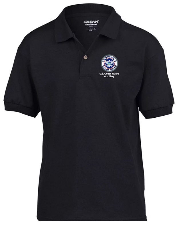 (image for) US Coast Guard Auxiliary Polo 50/50